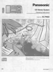 Panasonic SA-PM22 CD Stereo System Owners Instruction Manual