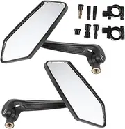 EXAOMBLE 1 Pair Sturdy Bike Side Mirrors for Enhanced Safety Handlebar Rearview Mirrors for Bicycles Motorcycles and Electric Bikes Easy Installation Lightweight Design
