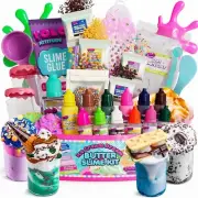 Ice Cream Slime Kit for Girls - Butter Slime Making Kit - DIY Slime Kit with 40+
