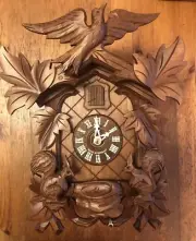 New Old Stock-Moving Squirrel-8 Day Black Forest Cuckoo Clock-Hubert Herr-SALE