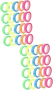TEHAUX 2sets Washi Tape Masking Tape for Books Page Markers Sticky Tabs Book Tags Removable Supplies Note Tabs 20rolls*2