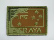 STRAYA - MORALE PATCH Green on Auscam75mm x 55mm