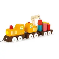 在飛比找momo購物網優惠-【Janod】經典設計木玩-胖嘟嘟工程火車(J08089)