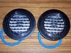 2 - 4" ROUND LED BACK-UP LAMPS DIALIGHT BLACK FLANGE MACK PETERBILT volvo KW