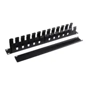 1U Cable Management Horizontal Mount 19 Inch Server Rack , 12 Slot Metal1000
