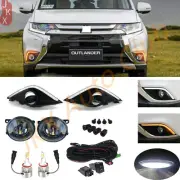 LED DRL Day Lamp LED Fog Lights Kits for Mitsubishi Outlander / PHEV 2016 ~ 2020 (for: Mitsubishi)