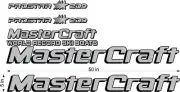 Custom Black and Silver MasterCraft Prostar 209 Decals Full set #1