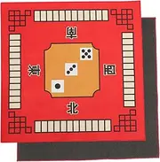 CIYODO 1pc Mahjong Mat Mahjong Table Cloth Mahjongg Accessories Paigow Table Mat Poker Table Felt Board Game Table Cover Poker Mat Red