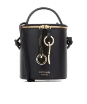 logo-stamp bucket bag One size Black