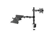 Activiva Dual-Screen Articulating Monitor Arm with Interchangeable Laptop Holder