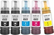 LAIPENG 522 T522 High Capacity Ink Refill Bottles (Not Sublimation Ink) Compatible for Epson ET-2800 ET-2760 ET-2803 ET-2400 ET-4800 ET-2720 ET-2840 ET-4760 ET-4700 ET-4810 Printer (2BK C M Y)