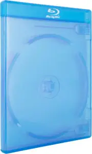 Blu-ray 2-Disc Cases | 12mm | Blu-Ray Logo w/ Outer Plastic Sleeve - 10 Pack