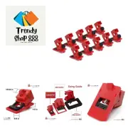 Impact-Resistant 10 Pack Breaker Lockout Devices - OSHA Compliant Safety Tool