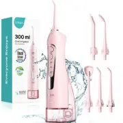COSLUS Water Dental Flosser Teeth Pick Portable Cordless Oral Irrigator 300ML...