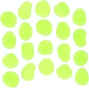 ORFOFE Garden Pathway Stones 200pcs Glow Dark Rocks Outdoor Decorative Stones Landscape Pebbles for Aquarium Nighttime Garden Decor