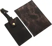 [Ipetboom] Fashionable Passport Cover Luggage Tag Lightweight Pu Leather Passport Holder Documents