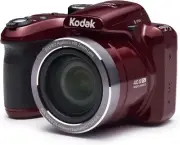 Easy-to-Use 16MP Red Digital Camera with 3" LCD and Optical Image Stabilization