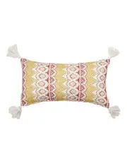 [Logan and Mason] Chelsea Cushion 35x60cm in Ochre Multi