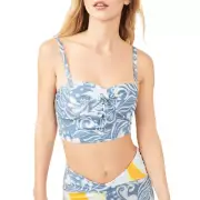 Free People Movement Double Take Crop Camisole Size Large Floral Activewear Top