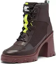 Brand New Sorel Women's Brex Heel Lace Boot New Cinder Sea Sprite US 8