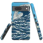 For Google Pixel 7 Case Tough Protective Cover Japanese Wave