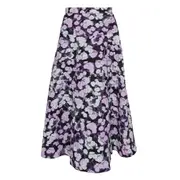 [Erdem] A-Line Midi Skirt Matelasse