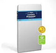 Moonlight Slumber Luxury Dreamer Crib Mattress - Dual-Sided, 2-Stage Baby and Toddler Mattress with Cool Memory Foam Layer and Breathable Mattress Cover - Hypoallergenic and Waterproof - 52"x 28" x 6"