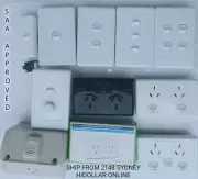 GPO 10A 240V POWER LIGHT SWITCH DUAL POWER POINT 12345GANG WALL SOCKET 1-10PCS