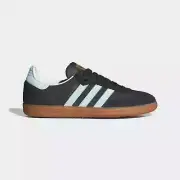 New Adidas Women's Samba OG Shoes - Carbon/ Almost Blue (ID0493)