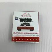 Hallmark 2015 Lionel 2148WS Deluxe Pullman Set of 3 Miniatures Mini Ornament