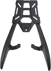 Motorcycle Rear Luggage Rack Holder, Aluminum Alloy Ample Storage Space Matte Black Finish Cargo Carrier Bracket with High Reliability, Sturdy Support, Additional Storage for