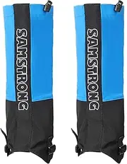 [uxcell] Leg Gaiters, Nylon Waterproof Shoe Covers Hiking Gaiters Snow Boot Gaiter, Blue, S
