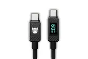Transformers Type-C to Type-C Fast Charge 100W / 65W Data Cable USB TF-A18 - Black