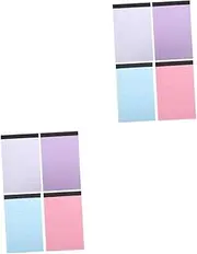 TOVINANNA 2sets Small Legal Pads Memo Pads Lined Paper Notebook Office Writing for 4pcs*2