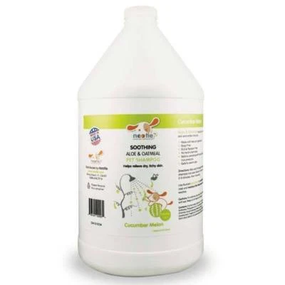 Soothing Dog Grooming Shampoo For Dry Itchy Skin Cucumber Melon Scent With Aloe