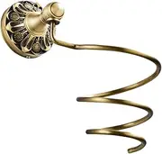 Baluue 1 Set Hair Curler Organizer Hair Dryer Holding Rack Home Storage Organizer Rack Hair Appliance Organizer Hair Dryer Bracket Hair Styling Tool Organizer Home Supplies Copper Golden