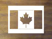 Canadian Flag Stencil - Reusable Color, Draw, Paint Custom Stencil Art