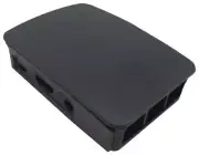 RASPBERRY PI 3 ENCLOSURE, BLACK & GREY, BODY COLOUR BLACK, GREY FOR RASPBERRY-PI