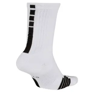 【NIKE 耐吉】襪子 Elite 白 中筒襪 長襪 菁英 單雙入 籃球襪(SX7622-100)