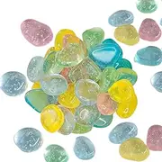 Glow in The Dark Stones | Fish Rocks for Aquarium,Luminous Decor Glowing Pebbles for Garden Landscaping Yard Backyard Patio Pathway Walkway