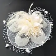 Feather / Net Fascinators Kentucky Derby Hat / Flowers / Hats with Feathers / Fur / Floral 1PC Wedding / Special Occasion / Ladies Day Headpiece