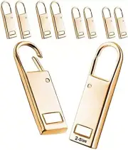Upgraded Zipper Pull Replacement Metal Zipper Handle Mend Fixer Zipper Tab Gold