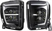 Car Accessories White DRL LED Fog Lights Assembly ，Compatible With Dodge Ram 1500 2013-2018