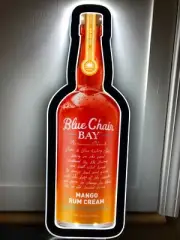 BLUE CHAIR BAY LED BAR SIGN MAN CAVE GARAGE DECOR LIGHT MANGO RUM CREAM