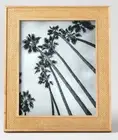 Real wood FRAME with caning inlay. 8x10 Easel Back/wall Mountable MCM/Beach Vibe
