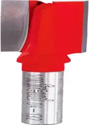 04-132: 1/2" (Dia.) Double Flute Straight Bit Red