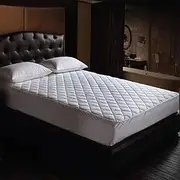 Quilted Cotton Covered Waterproof Mattress Protector Hypoallergenic Anti Bacterial & Dust-mite Fully Fitted Machine Washable from $26.95 Cot Single Double King-Single Queen King (King-Single)
