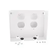 Cooper 5591 White 4-Outlet Recessed AC Accessry Box for 5576-E18 E36 Enclosures