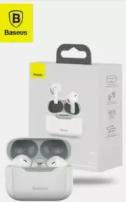 Baseus Active Noise Cancellation Bluetooth Wireless Earphones Earbuds White