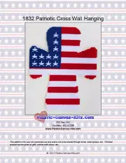 Patriotic Cross Hanging Plastic Canvas Pattern or Kit